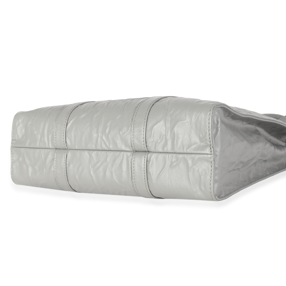 Slate Grey Nappa Small Antique Tote