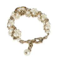 2017 Pearl Woven Bracelet in  Gold Plated