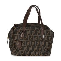 Tobacco Zucca Canvas Double Zip Boston Tote
