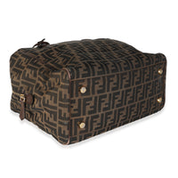 Tobacco Zucca Canvas Double Zip Boston Tote