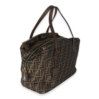 Tobacco Zucca Canvas Double Zip Boston Tote