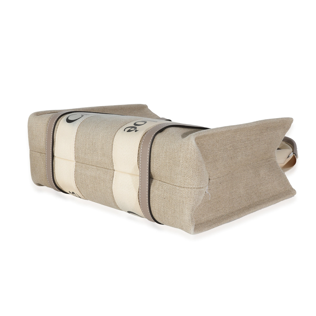 Beige Canvas Medium Woody Tote