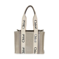 Beige Canvas Medium Woody Tote