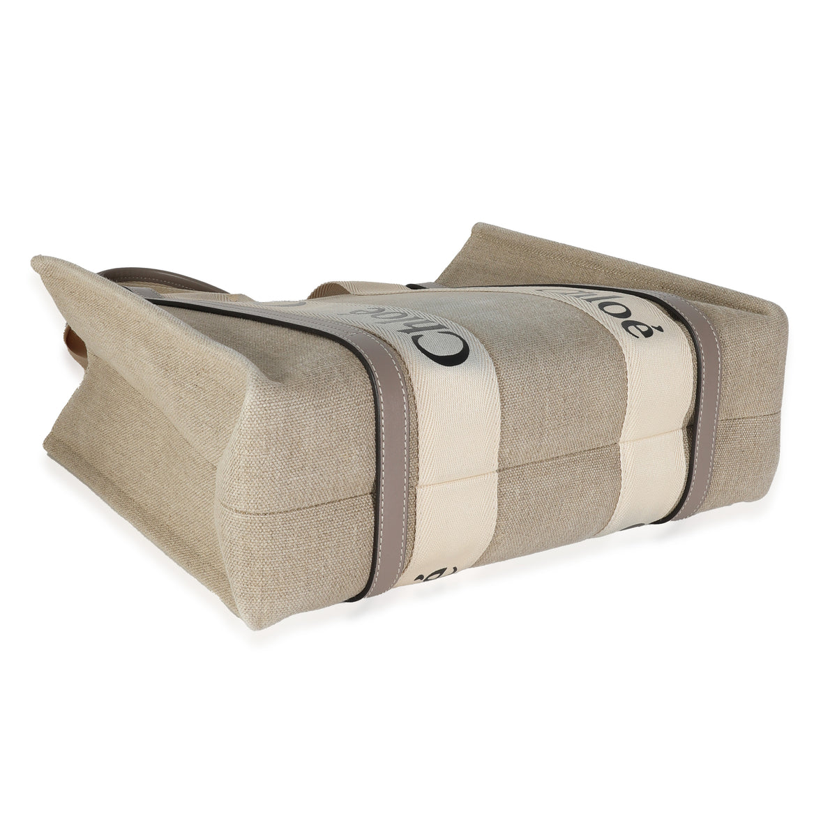 Beige Canvas Medium Woody Tote