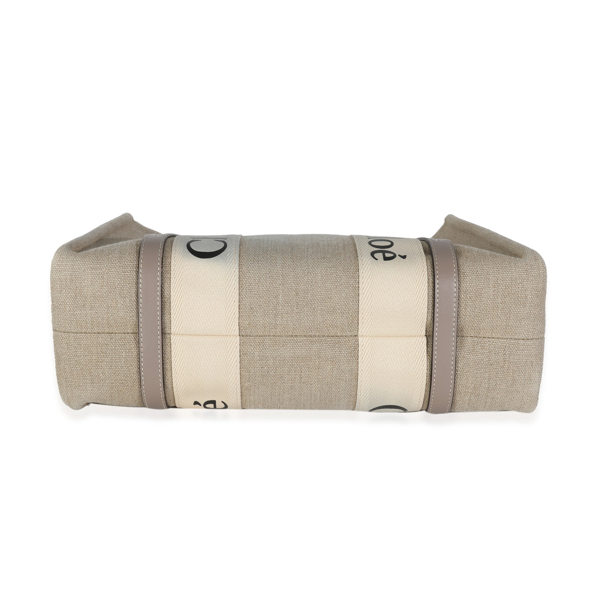 Beige Canvas Medium Woody Tote
