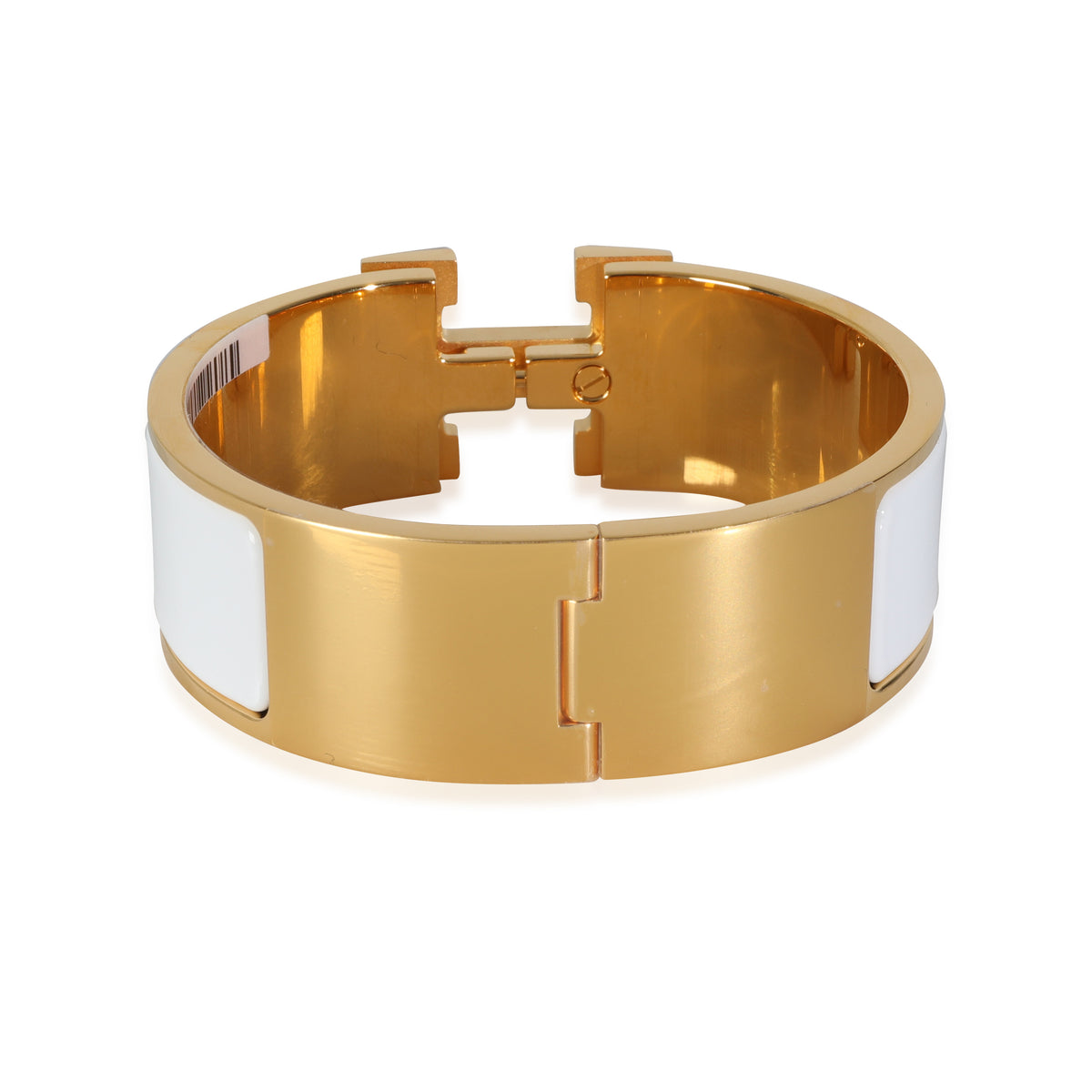 Hermes Clic Clac Bracelet In Blanco, PM