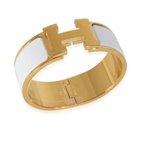 Hermes Clic Clac Bracelet In Blanco, PM