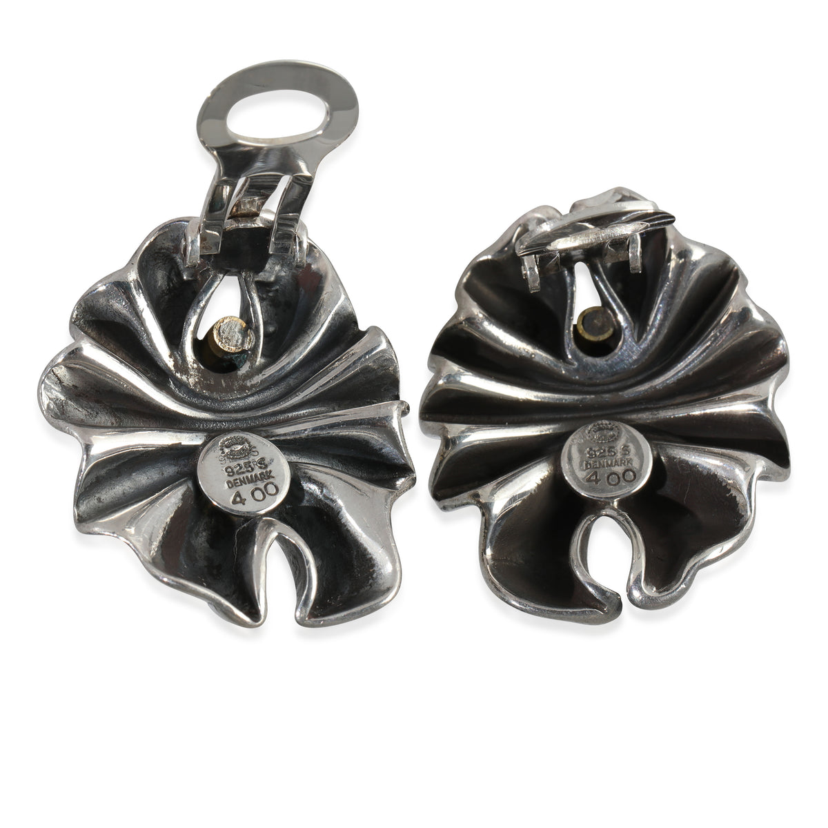 Earrings in 18k Yellow Gold/Sterling Silver