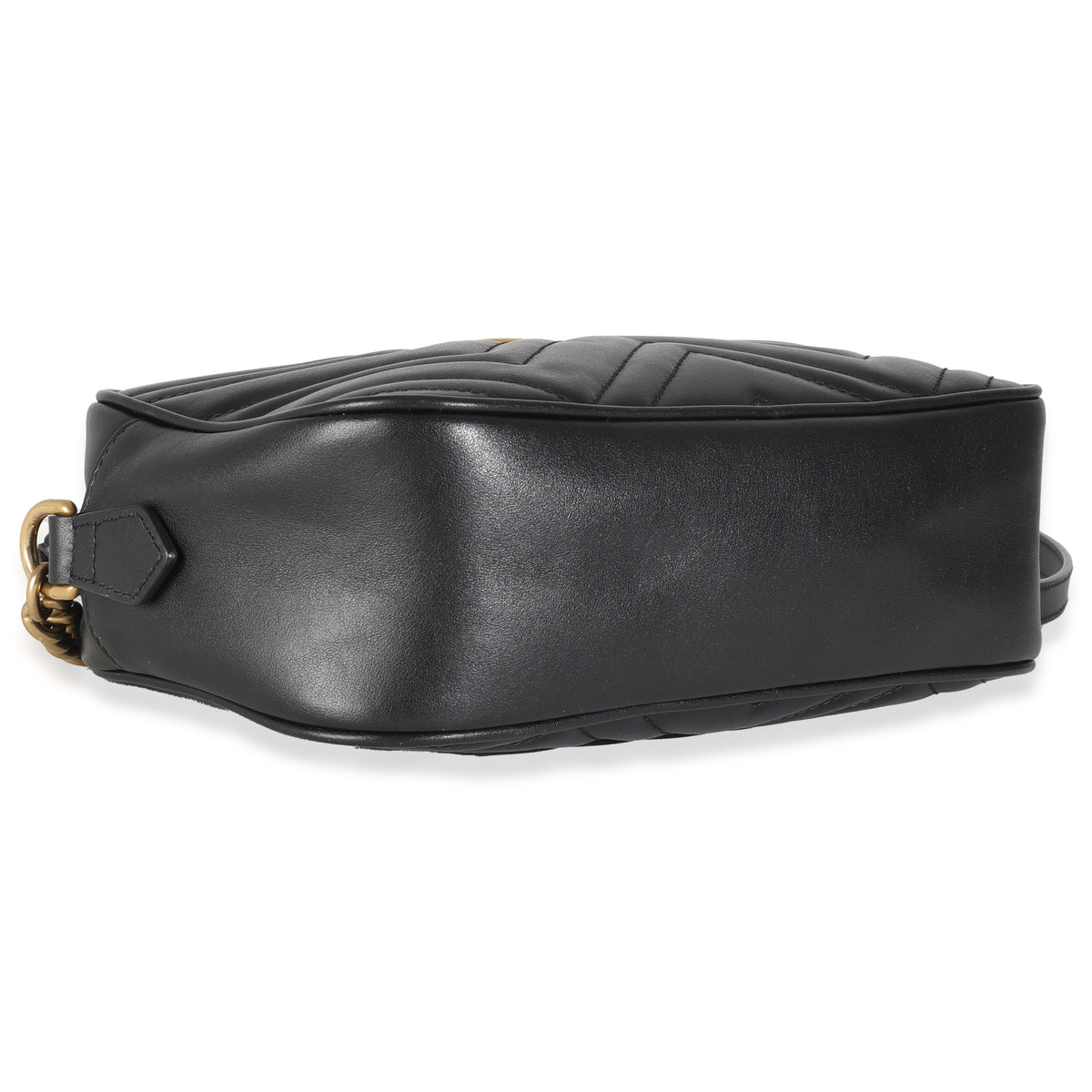 Black Matelasse Calfskin Small GG Marmont Shoulder Bag