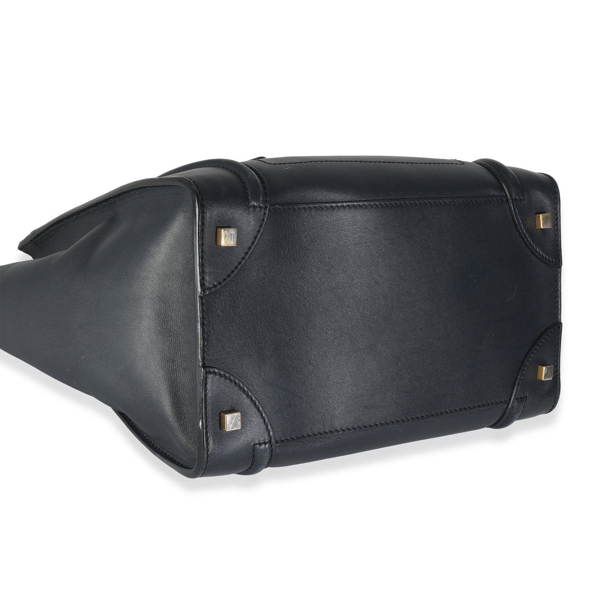 Navy Smooth Calfskin Micro Luggage