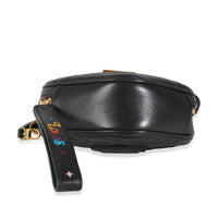Black Calfskin New Wave Heart Bag