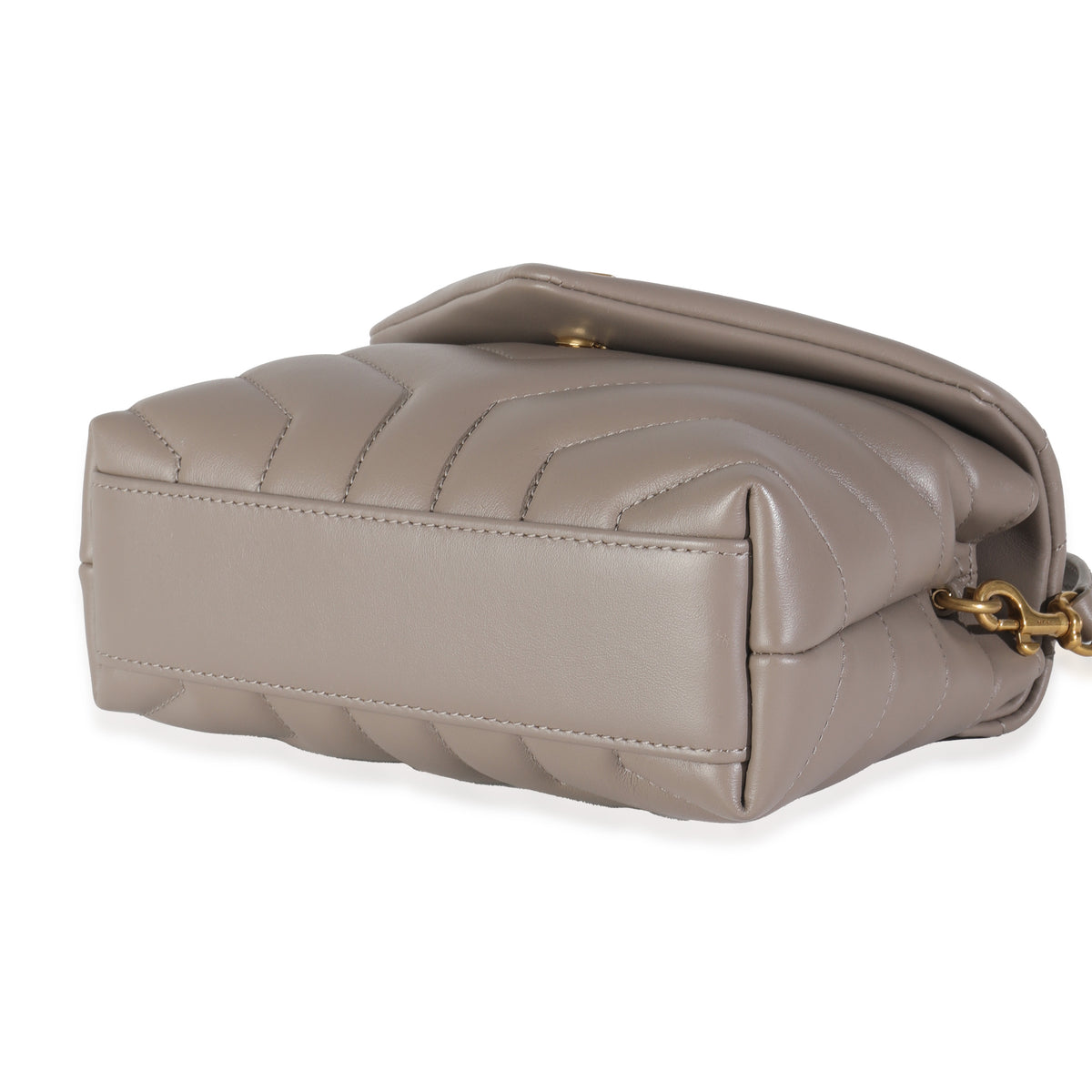 Greyish Brown Y Quilted Calfskin Toy Loulou Crossbody