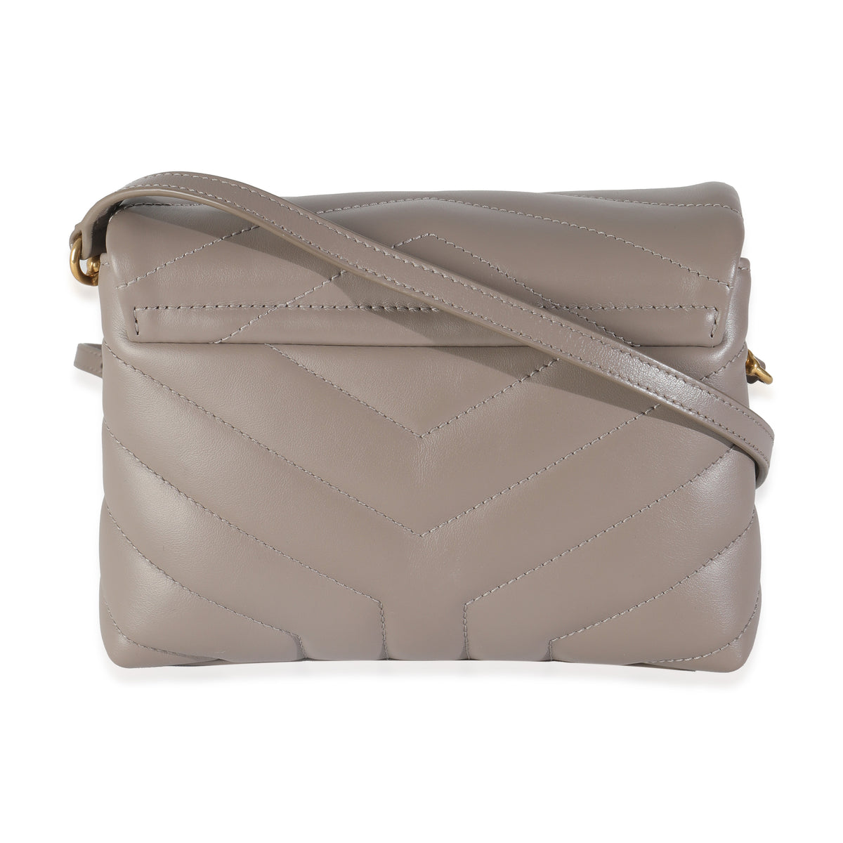 Greyish Brown Y Quilted Calfskin Toy Loulou Crossbody