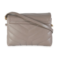 Greyish Brown Y Quilted Calfskin Toy Loulou Crossbody