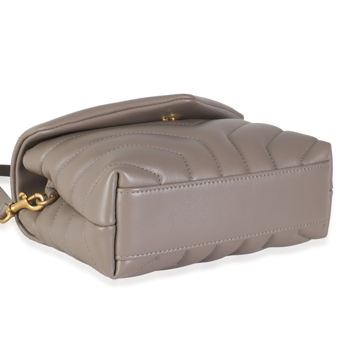 Greyish Brown Y Quilted Calfskin Toy Loulou Crossbody
