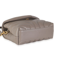 Greyish Brown Y Quilted Calfskin Toy Loulou Crossbody