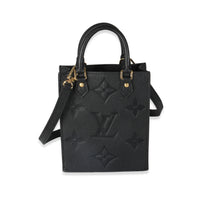 Black Monogram Giant Empreinte Petit Sac Plat