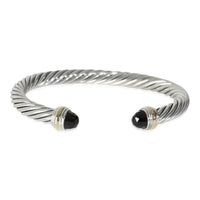 Cable Classic Garnet Bracelet in 14k Yellow Gold/Sterling Silver