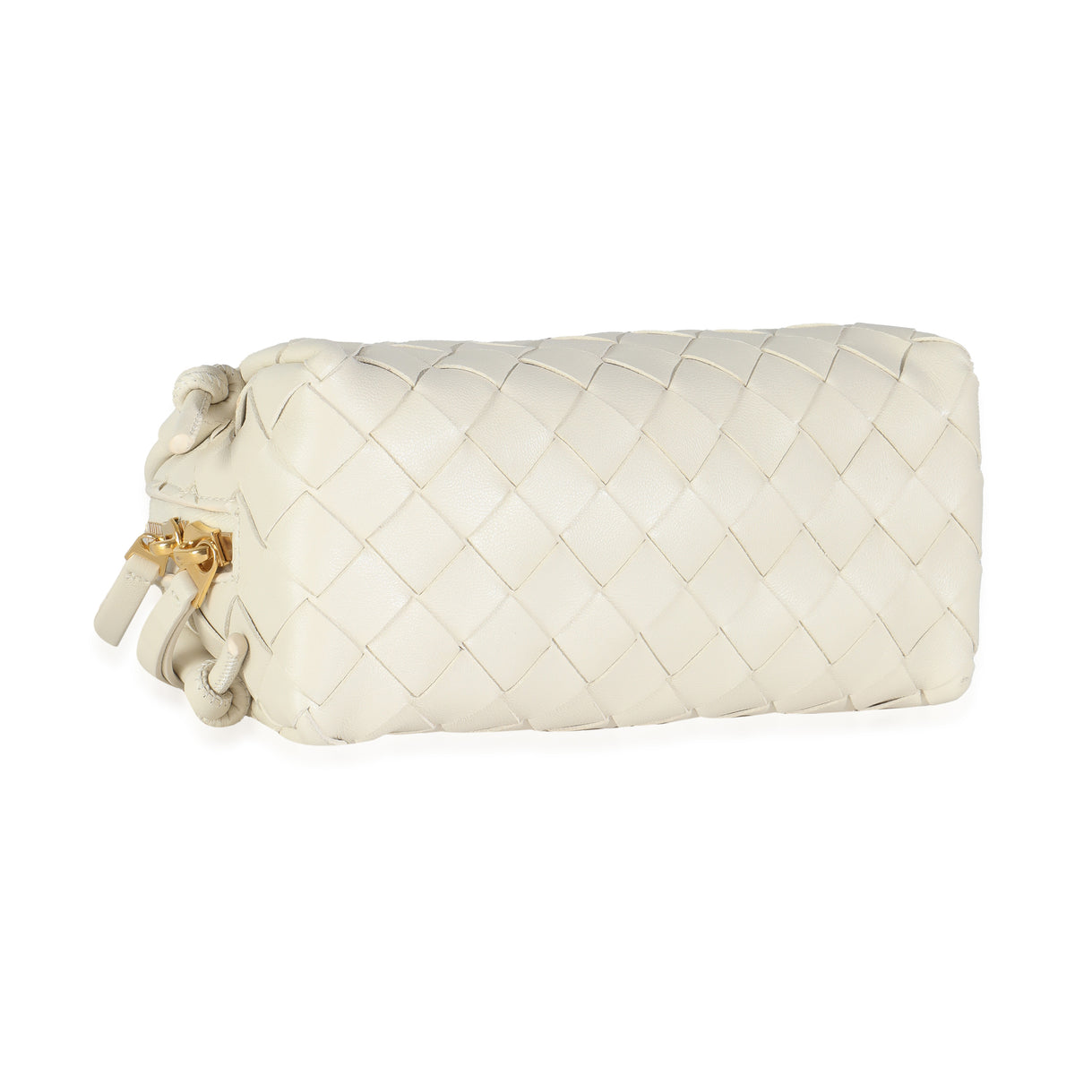 White Intrecciato Nappa Concert Pouch