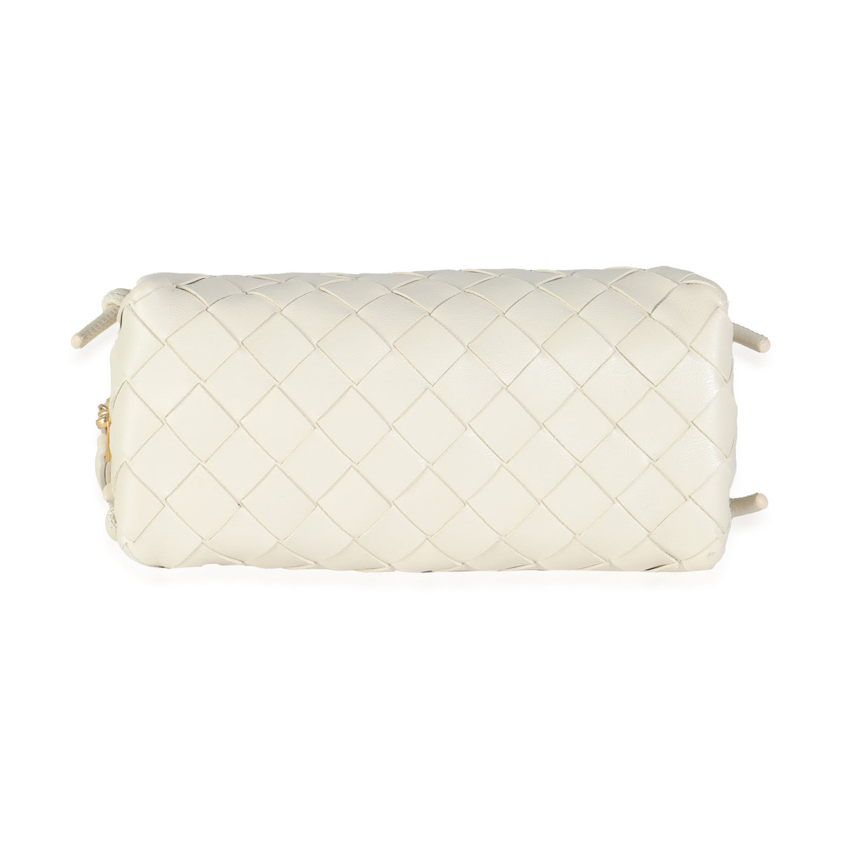 White Intrecciato Nappa Concert Pouch