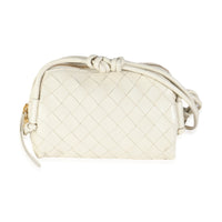 White Intrecciato Nappa Concert Pouch