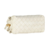 White Intrecciato Nappa Concert Pouch