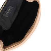 Dark Toffee Plunged Lambskin Small Calypso