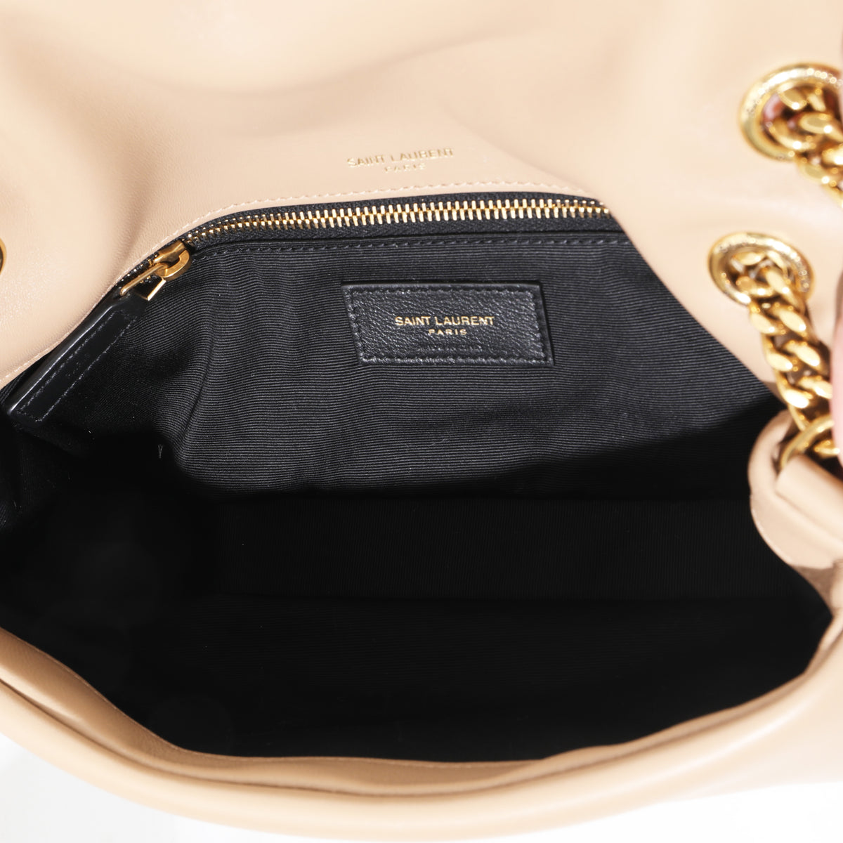 Dark Toffee Plunged Lambskin Small Calypso