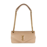 Dark Toffee Plunged Lambskin Small Calypso