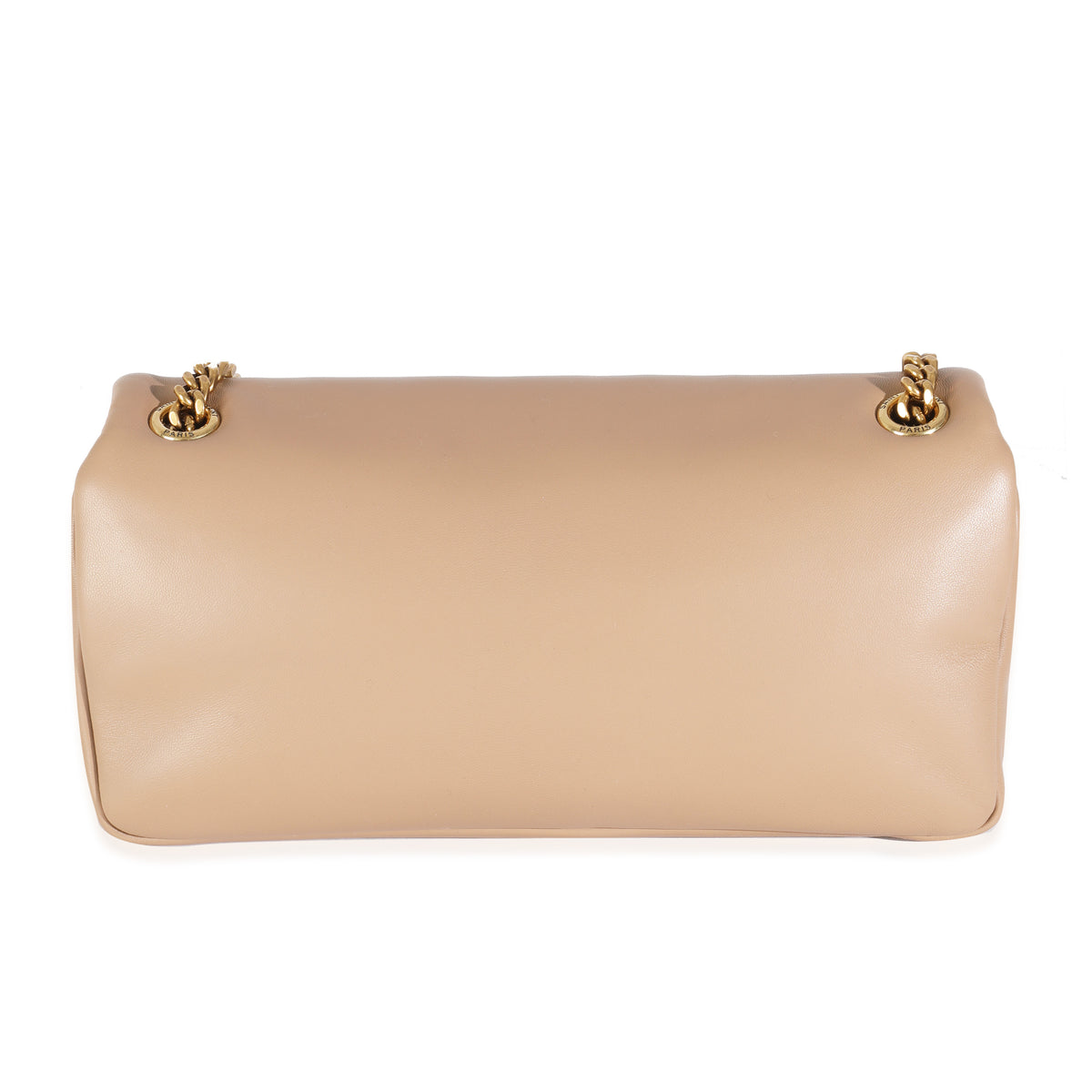 Dark Toffee Plunged Lambskin Small Calypso