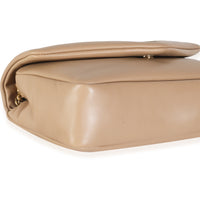 Dark Toffee Plunged Lambskin Small Calypso