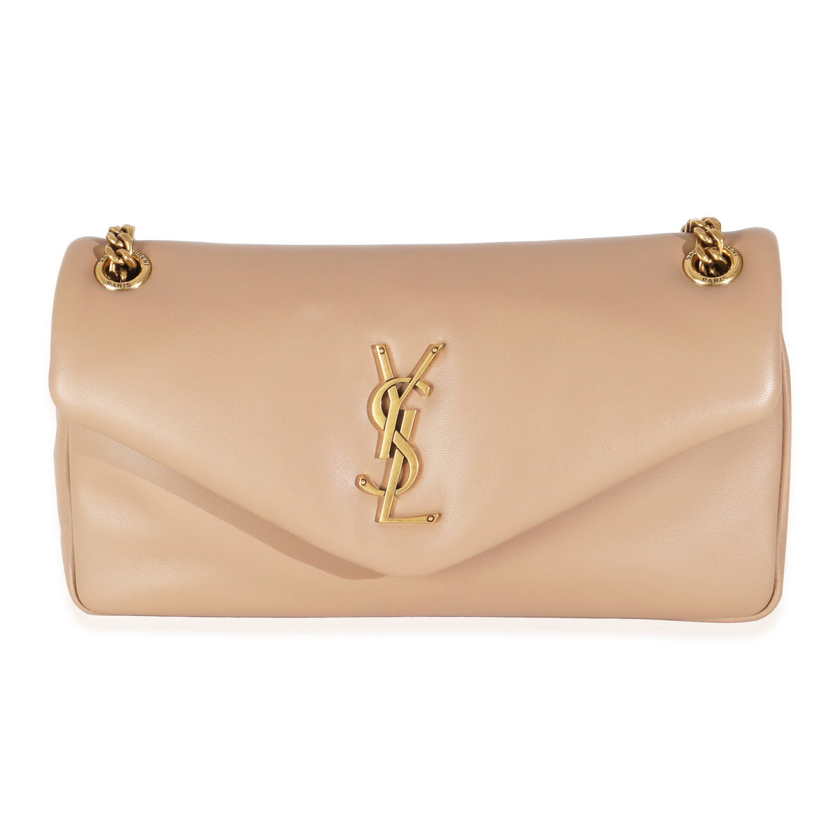 Dark Toffee Plunged Lambskin Small Calypso