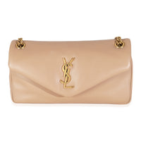 Dark Toffee Plunged Lambskin Small Calypso