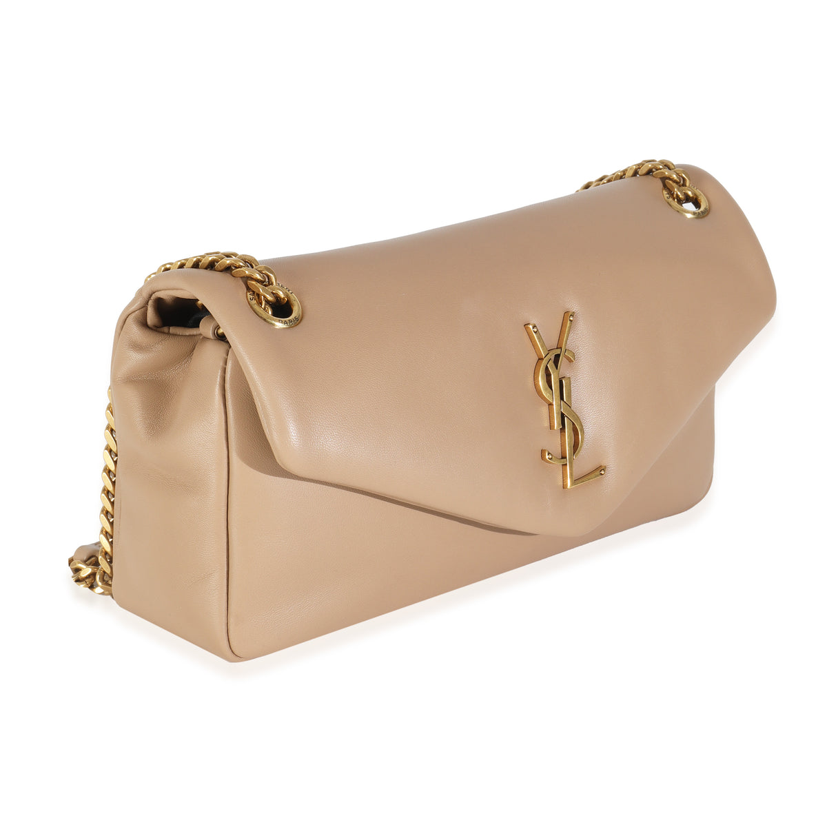 Dark Toffee Plunged Lambskin Small Calypso