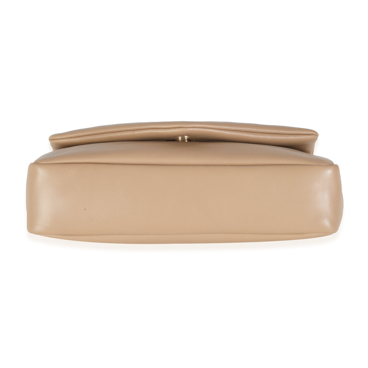 Dark Toffee Plunged Lambskin Small Calypso