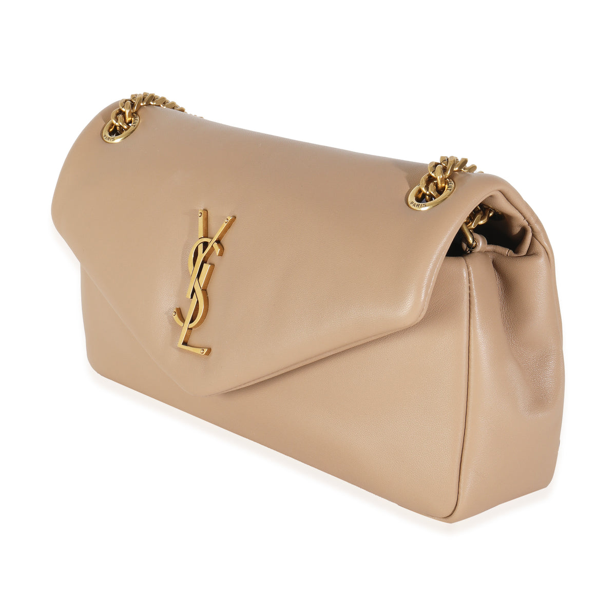 Dark Toffee Plunged Lambskin Small Calypso