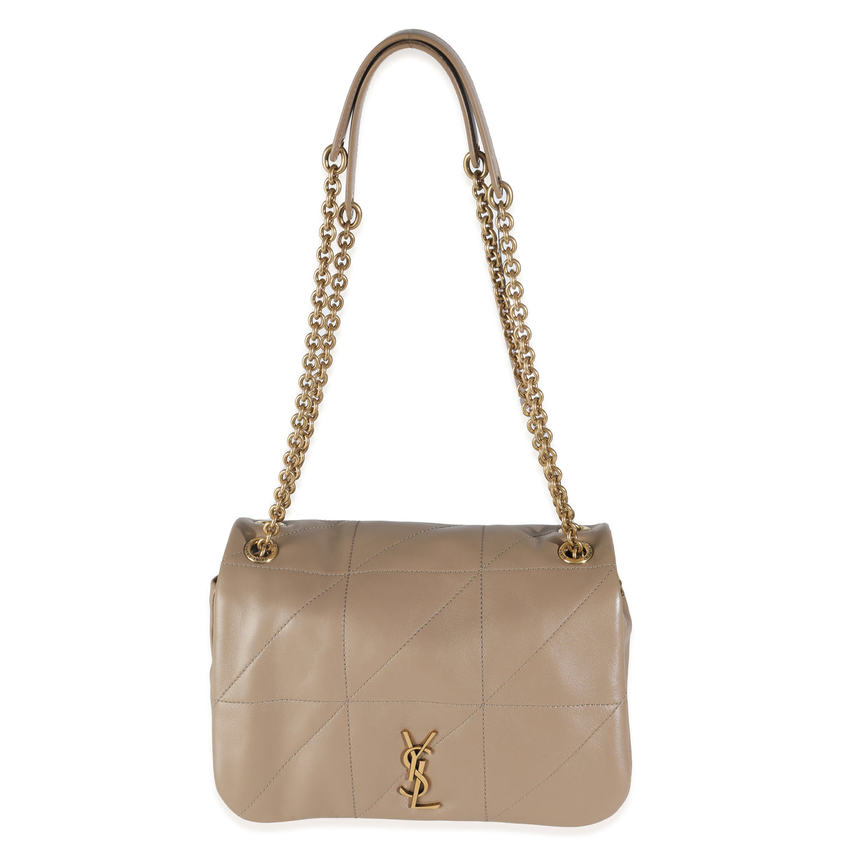 Madder Brown Lambskin Matelasse Monogram Small Jamie 4.3