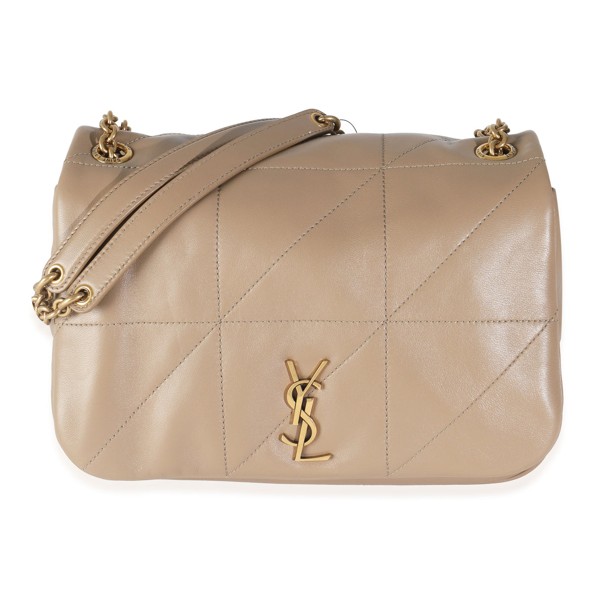 Madder Brown Lambskin Matelasse Monogram Small Jamie 4.3