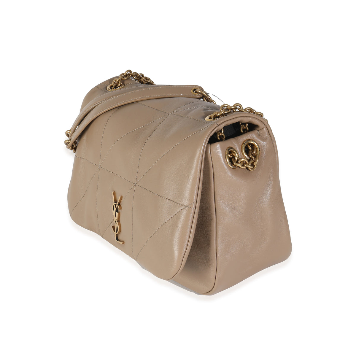 Madder Brown Lambskin Matelasse Monogram Small Jamie 4.3