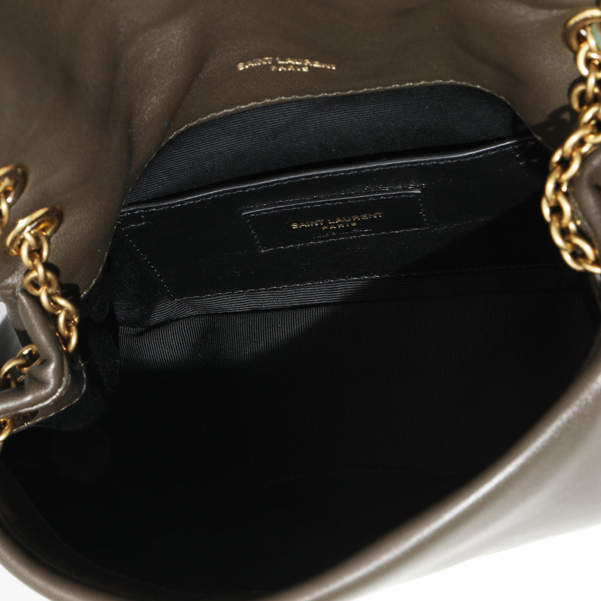 Olive Lambskin Matelasse Monogram Mini Jamie 4.3