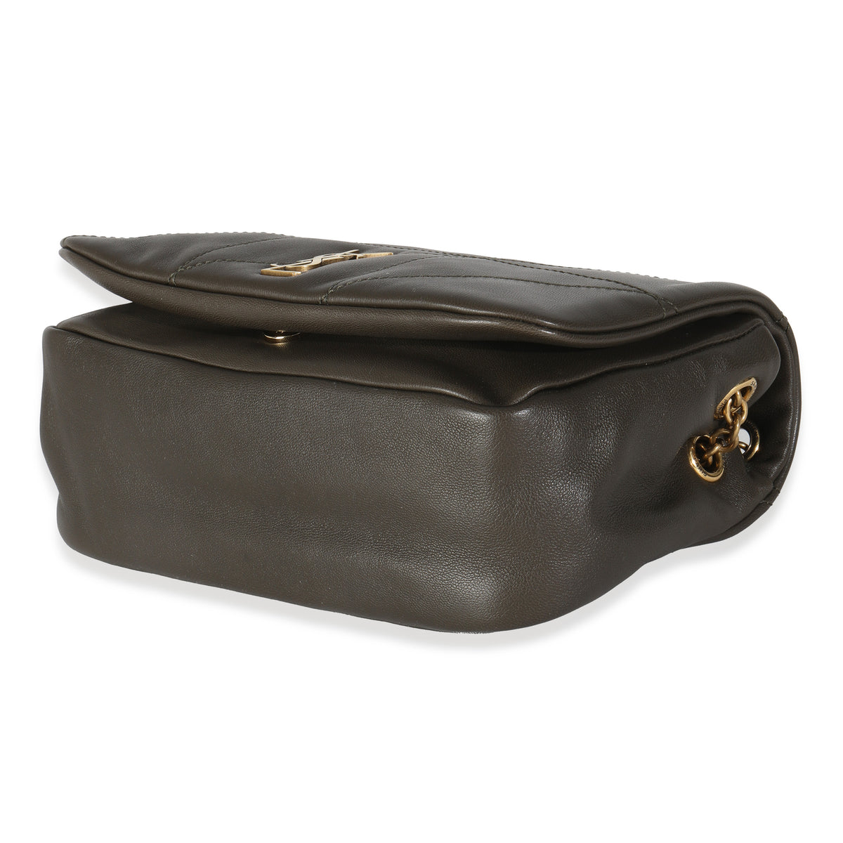 Olive Lambskin Matelasse Monogram Mini Jamie 4.3