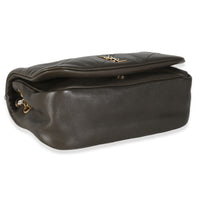 Olive Lambskin Matelasse Monogram Mini Jamie 4.3