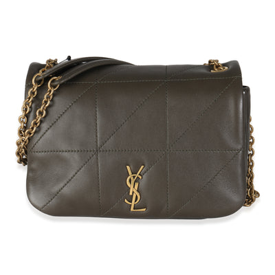 Olive Lambskin Matelasse Monogram Mini Jamie 4.3