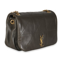 Olive Lambskin Matelasse Monogram Mini Jamie 4.3