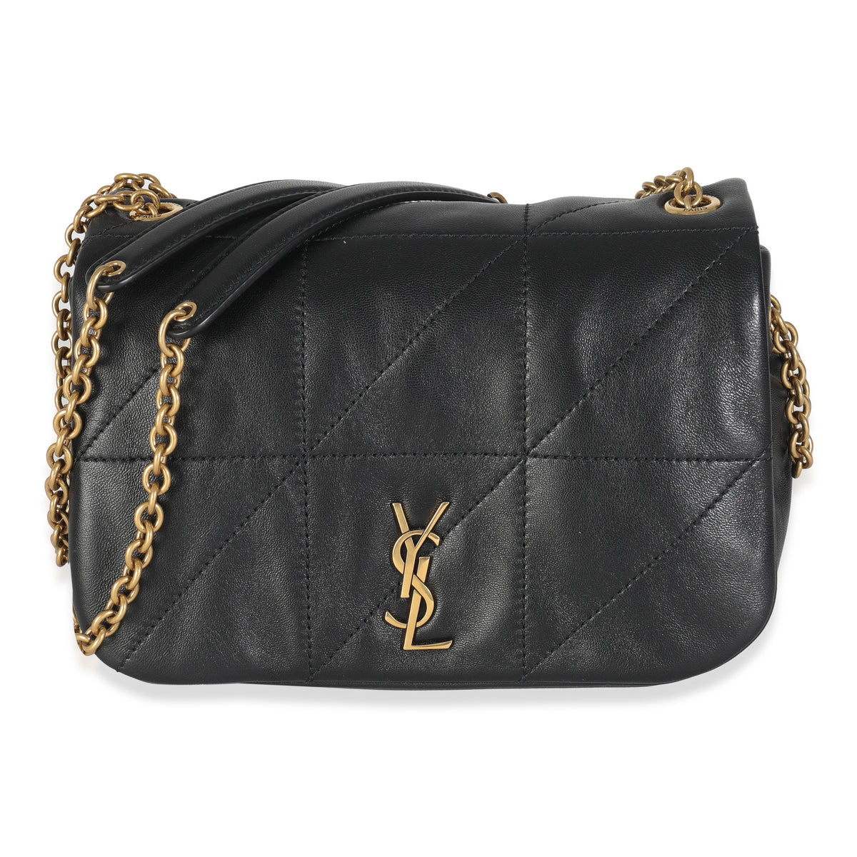 Black Lambskin Matelasse Monogram Mini Jamie 4.3