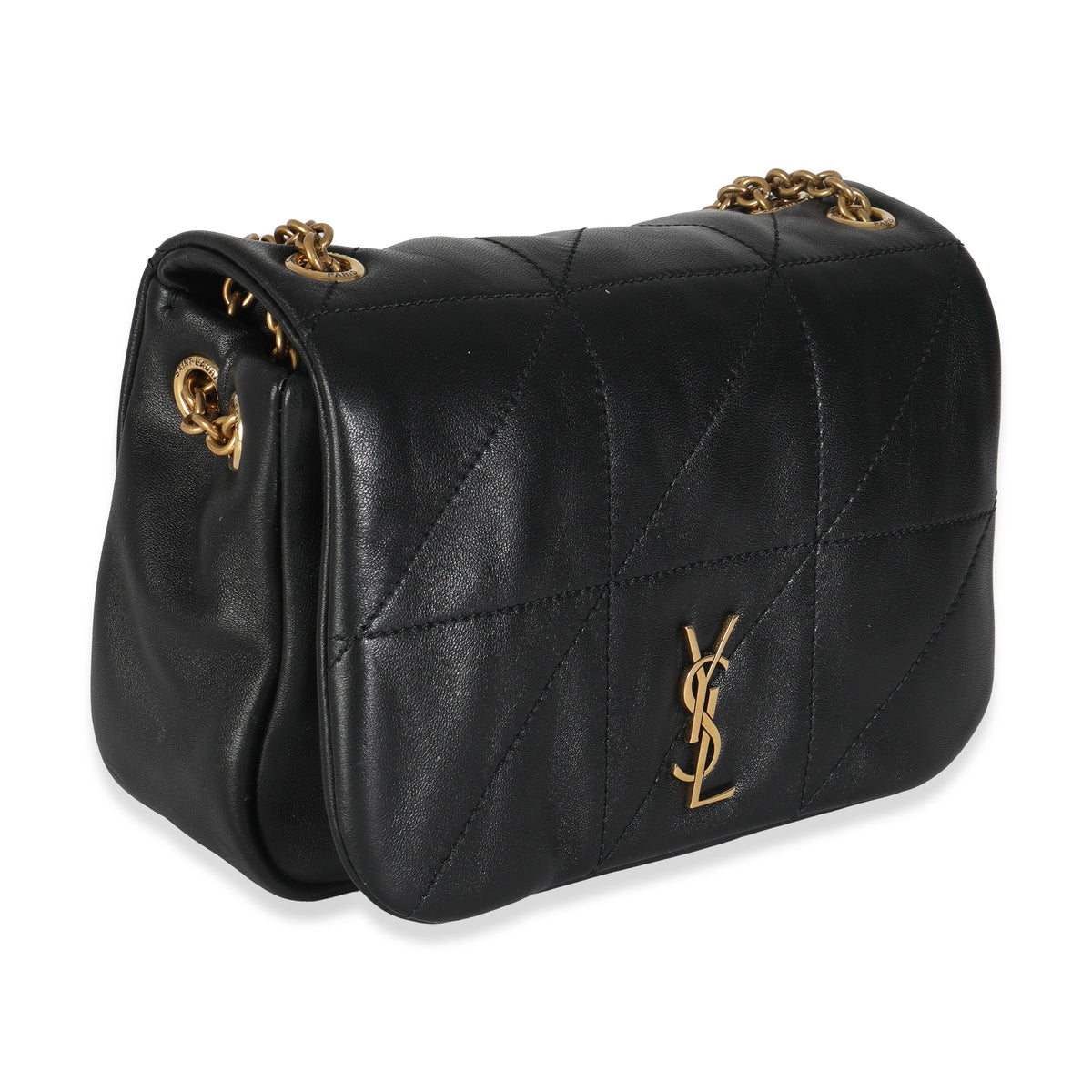 Black Lambskin Matelasse Monogram Mini Jamie 4.3