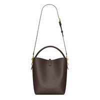 Dark Sweet Choco Smooth Calfskin Le 37 Bucket Bag