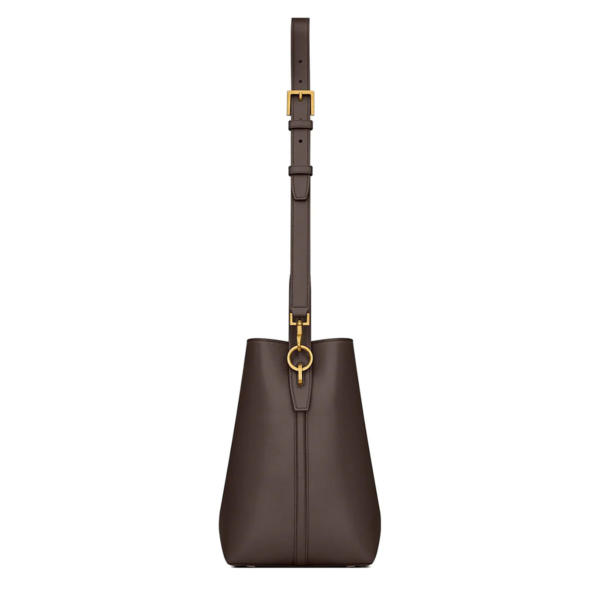 Dark Sweet Choco Smooth Calfskin Le 37 Bucket Bag
