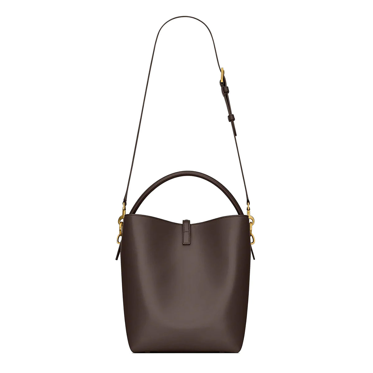 Dark Sweet Choco Smooth Calfskin Le 37 Bucket Bag