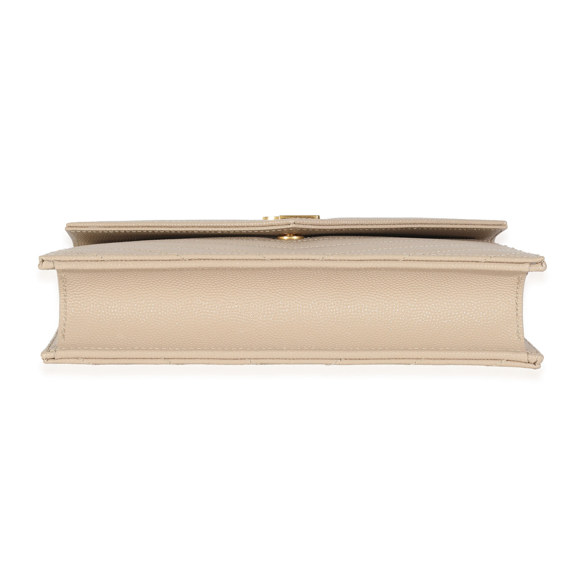 Dark Beige Grain De Poudre Cassandre Envelope Chain Wallet